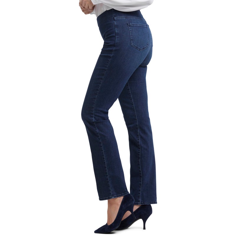 NYDJ womens Pull-on Marilyn Straight | Slimming & Flattering Fit Jeans, Clean Denslowe, 14 US - Image 3